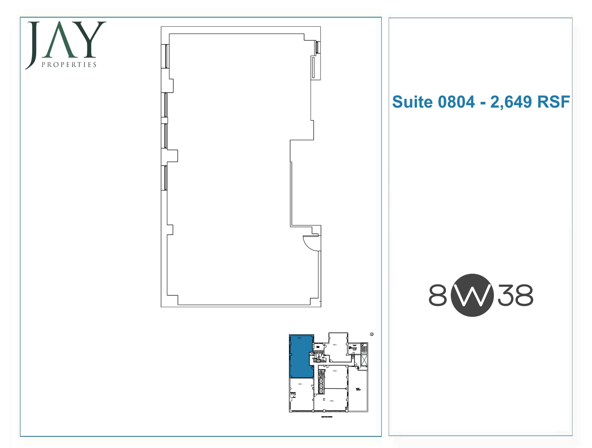 8 W 38th St, New York, NY à louer Plan d’étage- Image 1 de 1