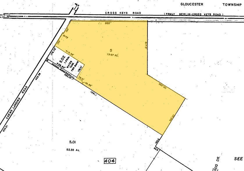 500 Cross Keys Rd, Sicklerville, NJ for sale - Plat Map - Image 1 of 1