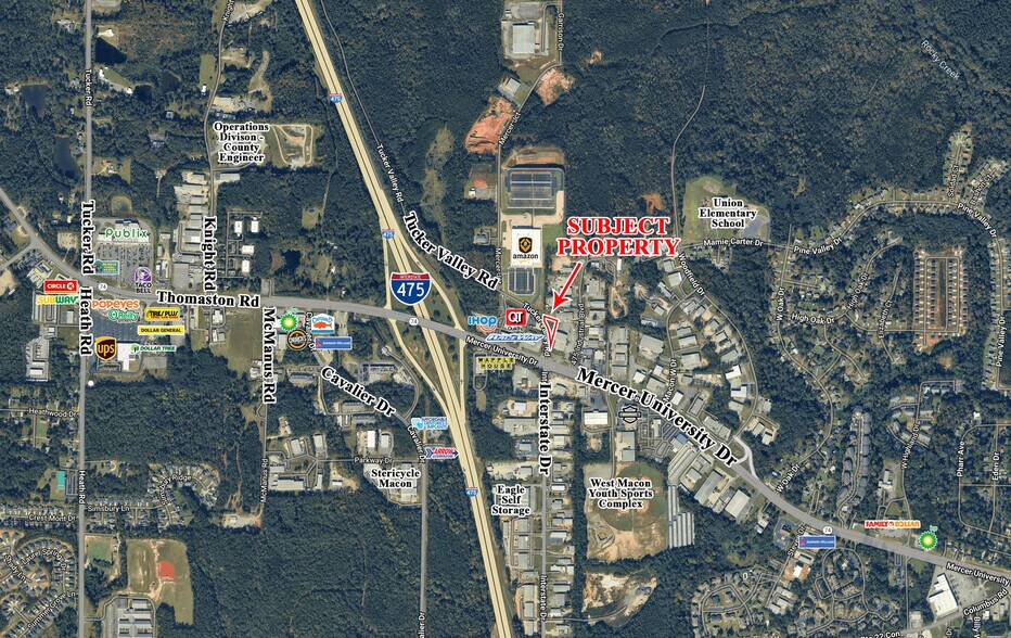 4994 Tucker Valley Rd, Macon-Bibb, GA à vendre - Aérien - Image 2 de 2
