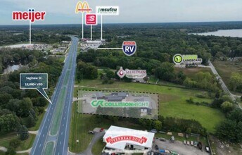2025 E Saginaw Hwy, Haslett, MI - AÉRIEN Vue de la carte - Image1