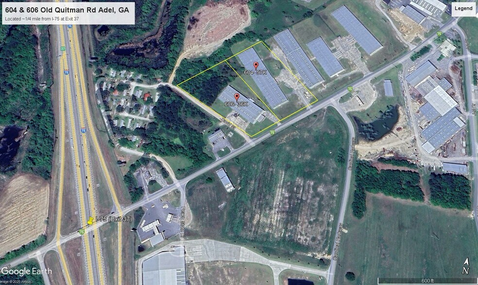 606 Old Quitman Rd, Adel, GA à louer - Aérien - Image 2 de 3