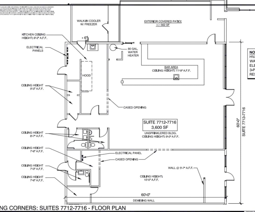 7702-7760 Spalding Dr, Norcross, GA à louer Plan d’étage- Image 1 de 1