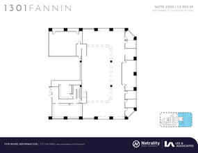 1301 Fannin St, Houston, TX à louer Plan d  tage- Image 2 de 2