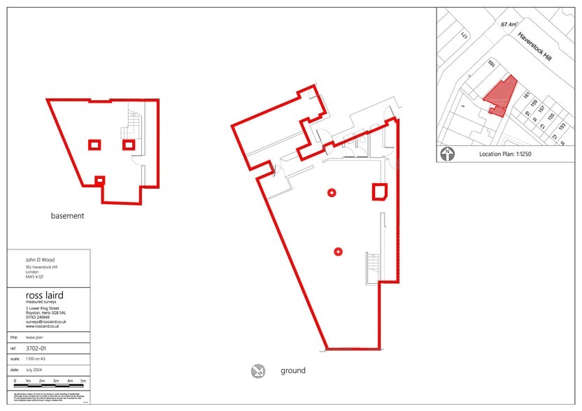 165-167 Haverstock Hl, London for lease - Floor Plan - Image 2 of 11