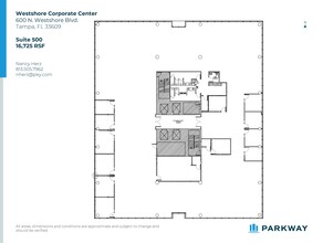 600 N Westshore Blvd, Tampa, FL à louer Plan d  tage- Image 1 de 1