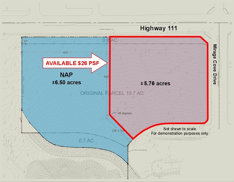 Highway 111 & Mirage Cove Rd, Rancho Mirage, CA à vendre - Plan de site - Image 2 de 4