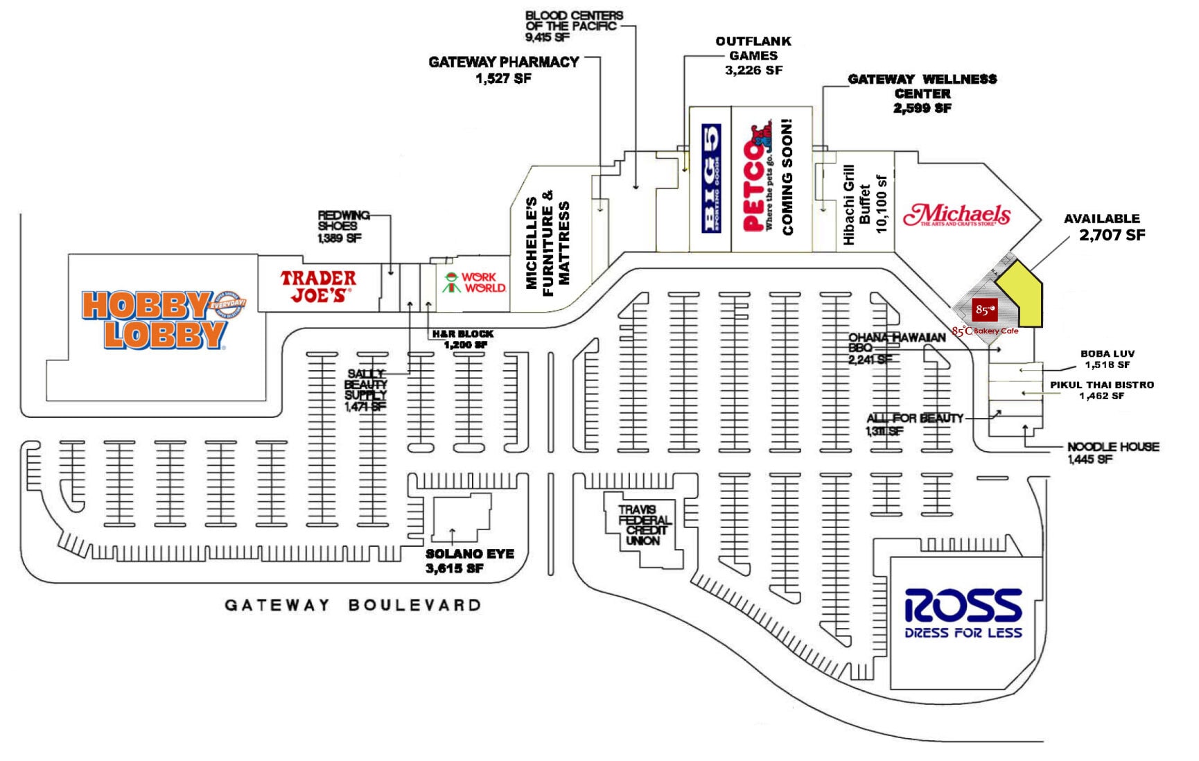 1305-1350 Gateway Blvd, Fairfield, CA for lease Site Plan- Image 1 of 2