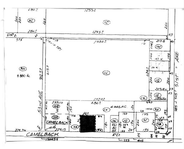 5212 W Camelback Rd, Glendale, AZ for sale - Plat Map - Image 2 of 5