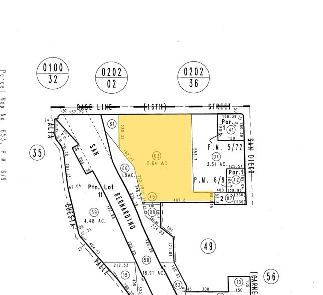 8643-8655 Baseline Rd, Rancho Cucamonga, CA for sale - Plat Map - Image 3 of 3