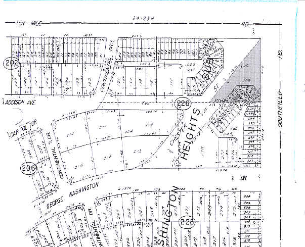 24785-24791 Southfield Rd, Southfield, MI for lease - Plat Map - Image 2 of 4