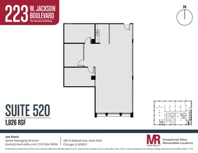 223 W Jackson Blvd, Chicago, IL à louer Plan d’étage- Image 1 de 1