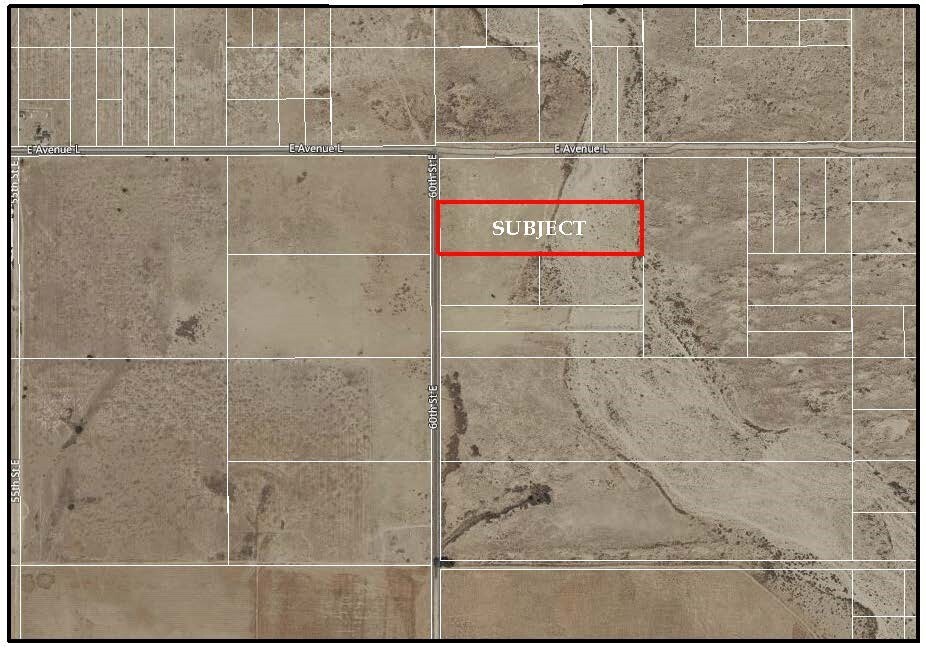 60th Street E, Palmdale, CA for sale Aerial- Image 1 of 3