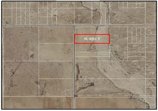 60th Street E, Palmdale, CA - aerial  map view