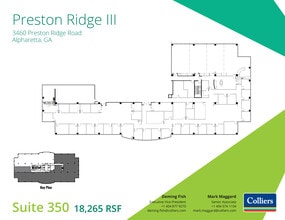 3460 Preston Ridge Rd, Alpharetta, GA à louer Plan d’étage- Image 2 de 2