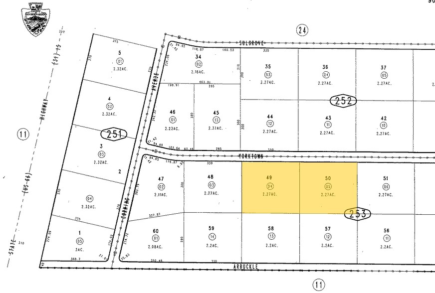 Yorktown St, Barstow, CA à vendre - Plan cadastral - Image 1 de 1