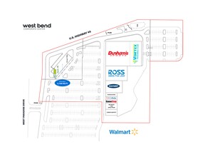 1291-1341 W Paradise Dr, West Bend, WI for lease Site Plan- Image 1 of 1