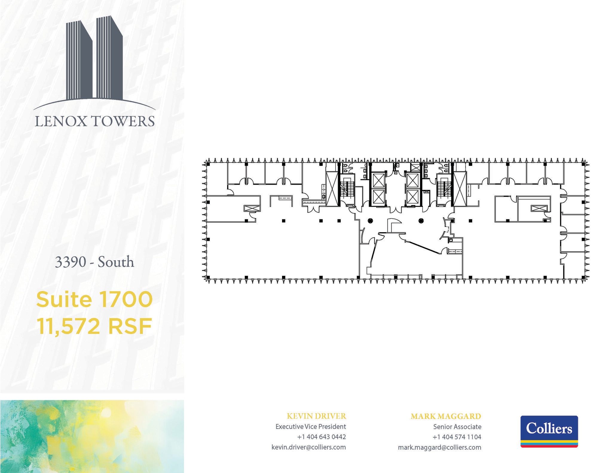 3400 Peachtree Rd NE, Atlanta, GA à louer Plan d’étage- Image 1 de 1