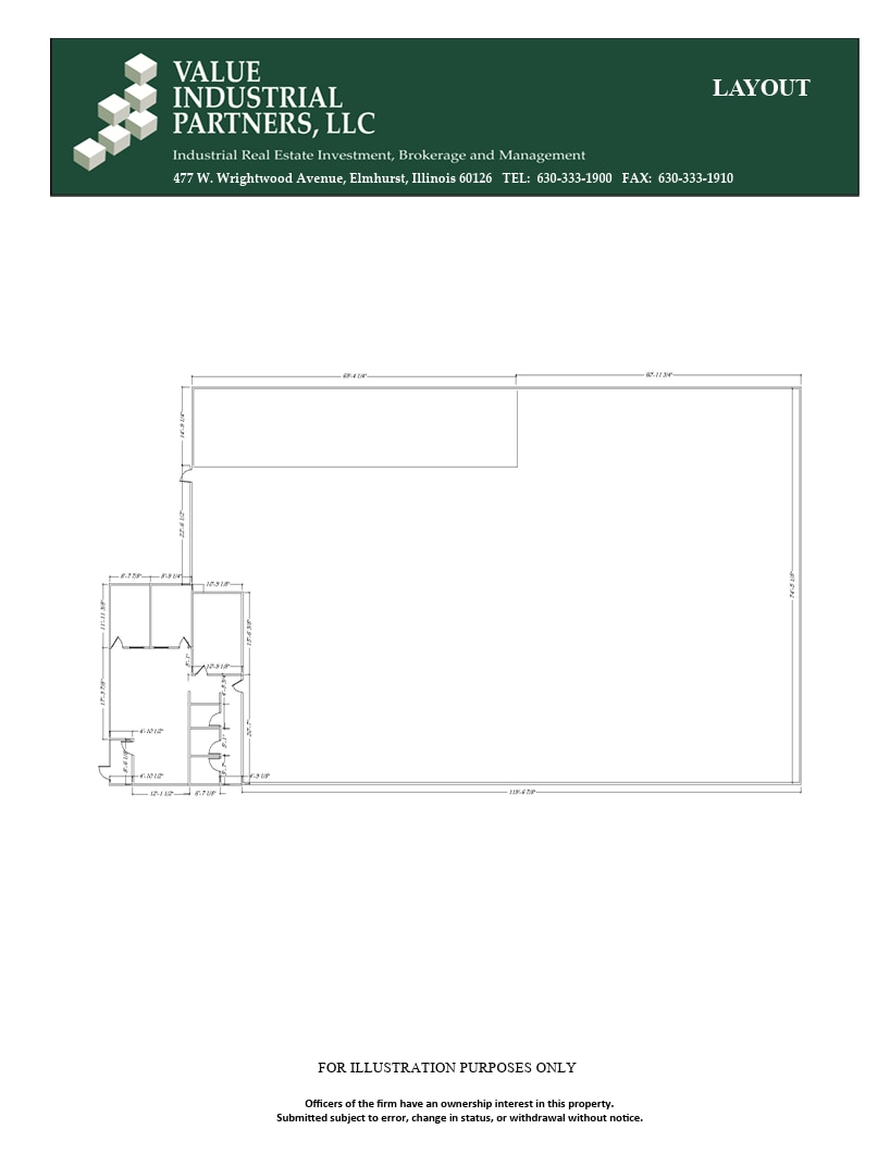 5404-5446 Dansher Rd, Countryside, IL for lease Floor Plan- Image 1 of 1