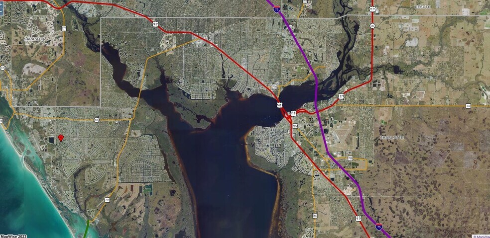 291 Sunset rd, Rotonda West, FL à vendre - Aérien - Image 3 de 4