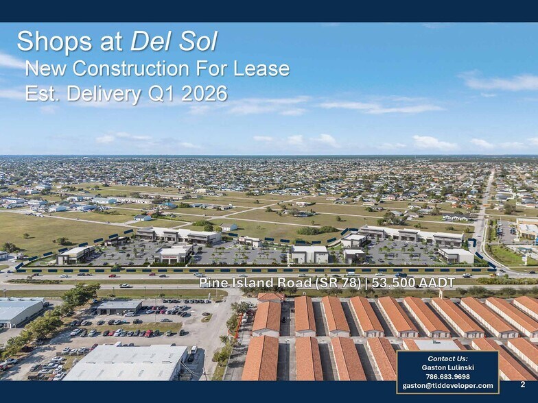 1203-1211 NE Pine Island Ln, Cape Coral, FL for lease - Aerial - Image 1 of 12