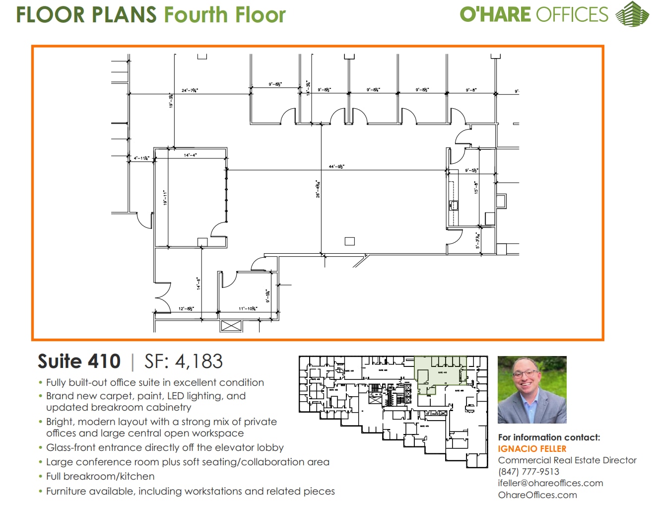 1011 E Touhy Ave, Des Plaines, IL à louer Plan d’étage- Image 1 de 1