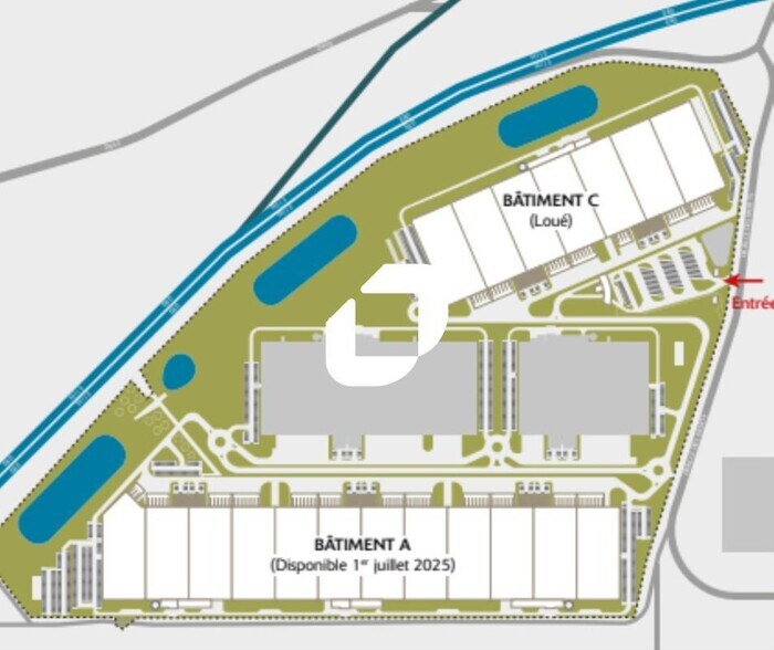 Industriel dans Saint-Martin-de-Crau à louer - Plan de site - Image 3 de 4