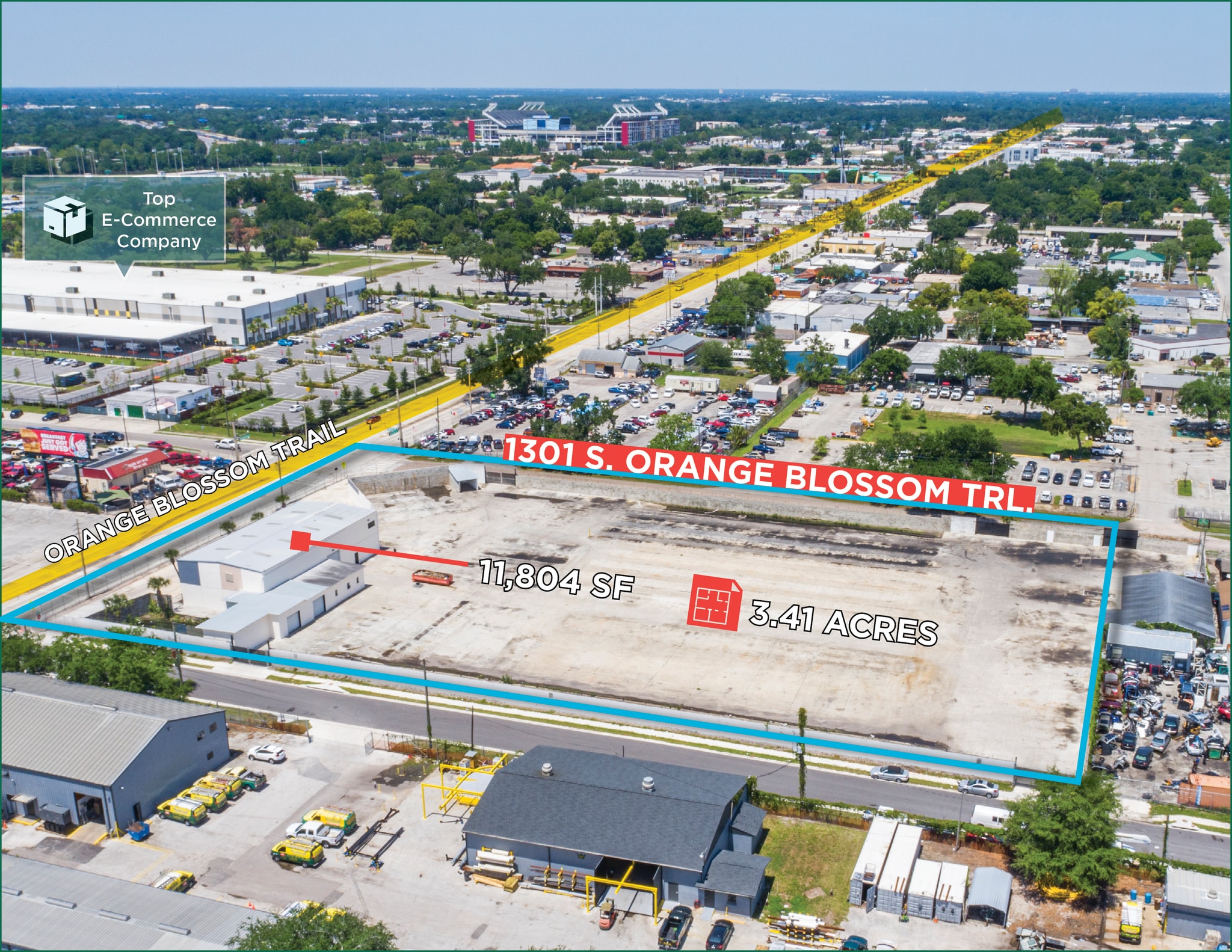 1301 S Orange Blossom Trl, Orlando, FL for lease Aerial- Image 1 of 9
