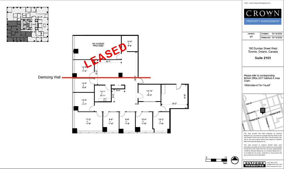 180 Dundas St W, Toronto, ON for lease Floor Plan- Image 1 of 1