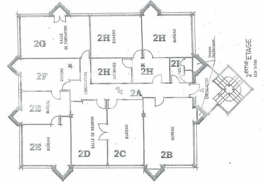 Office in Reims for lease - Floor Plan - Image 2 of 2