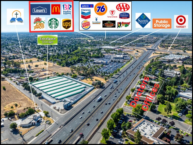 8099 E Stockton Blvd, Sacramento, CA à vendre - Aérien - Image 3 de 14