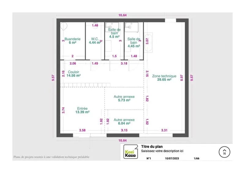 Retail in Lille for lease - Floor Plan - Image 2 of 7
