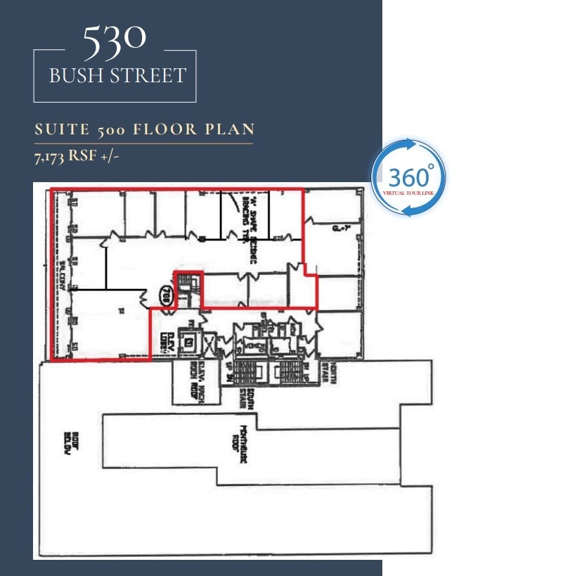 530 Bush St, San Francisco, CA à louer Plan d’étage- Image 1 de 1
