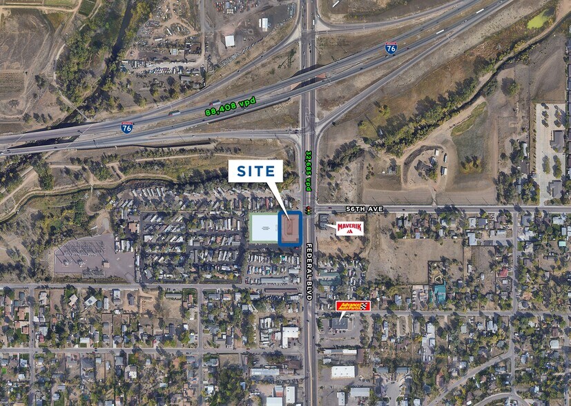 5595 Federal Blvd - REDEVLOPMENT OPPORTUNITY!, Denver, CO à louer - Aérien - Image 2 de 2
