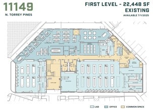 11149 N Torrey Pines Rd, La Jolla, CA for lease Floor Plan- Image 1 of 3