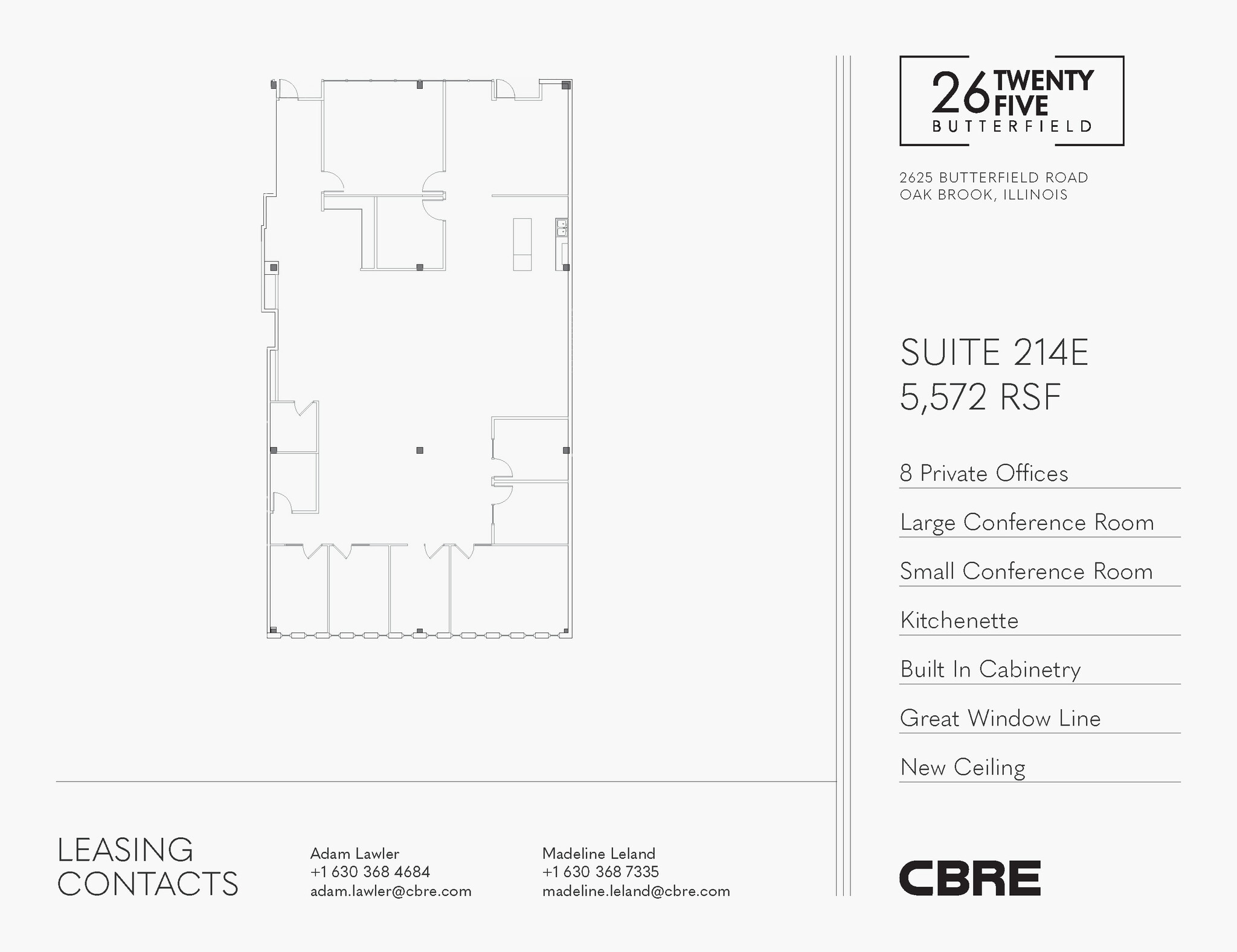 2625 Butterfield Rd, Oak Brook, IL for lease Floor Plan- Image 1 of 1