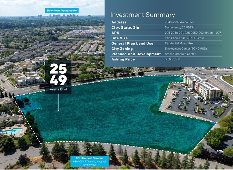 2549-2599 Arena Blvd, Sacramento, CA à vendre - Photo du bâtiment - Image 2 de 6