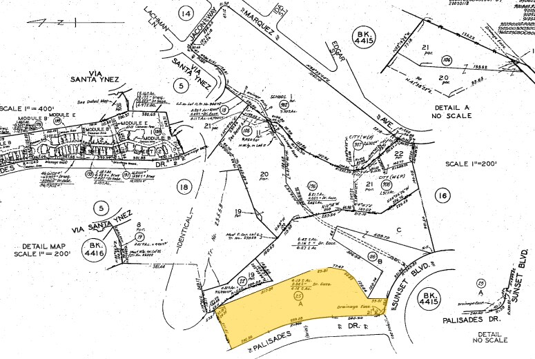 514-548 Palisades Dr, Pacific Palisades, CA à louer - Plan cadastral - Image 3 de 8