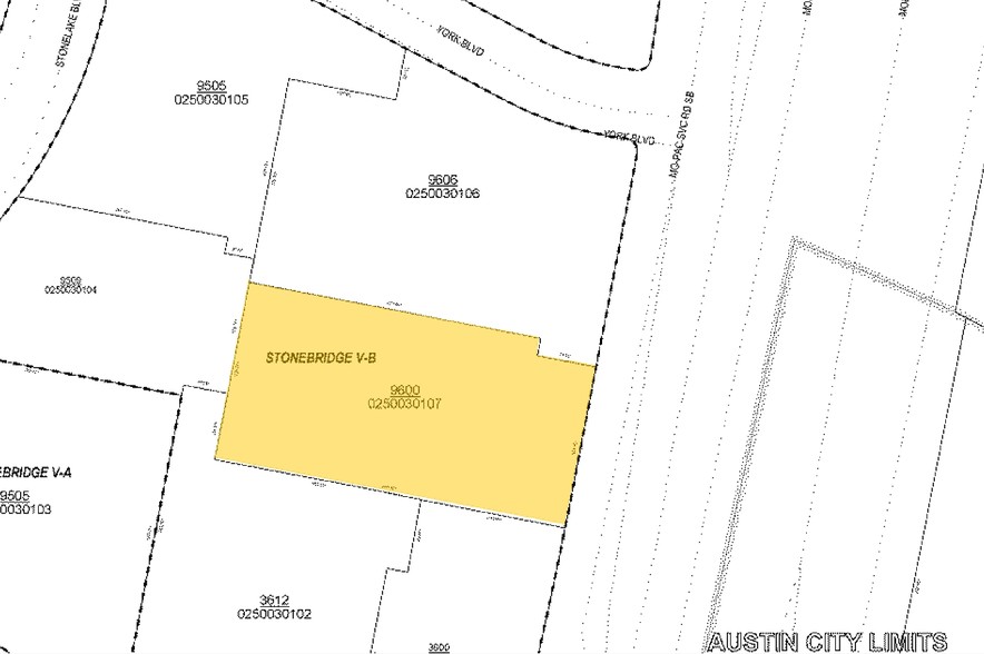 9600 N Mopac Expy, Austin, TX à vendre - Plan cadastral - Image 1 de 1