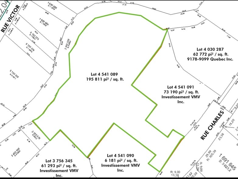 Rue Charles, Mirabel, QC for sale - Plat Map - Image 1 of 1