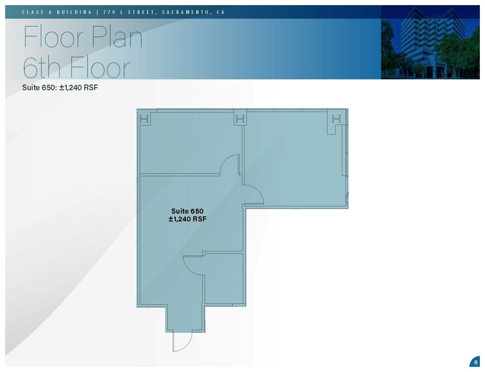 770 L St, Sacramento, CA à louer Plan d’étage- Image 1 de 1