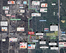 5205 W 135th St, Leawood, KS - AERIAL  map view