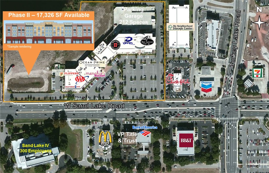 7335-7339 W Sand Lake Rd, Orlando, FL à louer - Aérien - Image 2 de 8