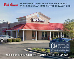 BOB EVANS (CORPORATE GUARANTY)– JACKSON, OHIO - Commercial Real Estate