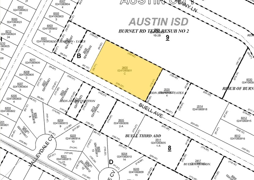 2600 Buell Ave, Austin, TX for sale - Plat Map - Image 3 of 4