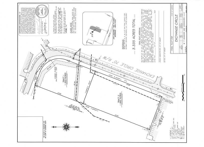 0 Exchange Cir, Bethlehem, GA for sale - Site Plan - Image 3 of 3