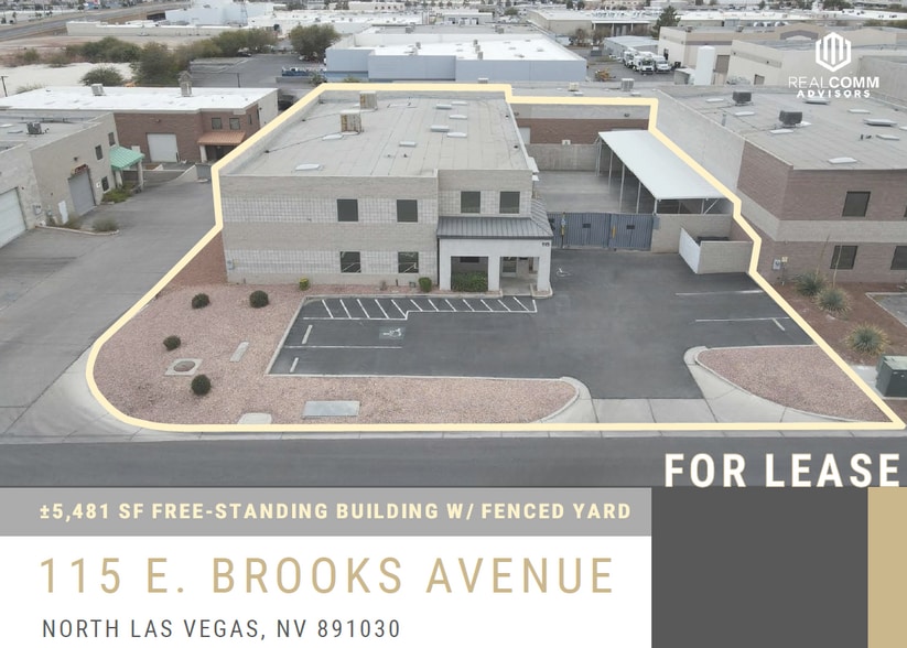 115 E Brooks Ave, North Las Vegas, NV for lease - Building Photo - Image 1 of 3
