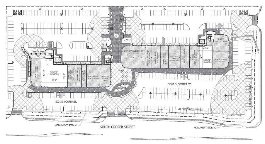5001-5005 S Cooper St, Arlington, TX à louer - Plan de site - Image 2 de 15