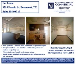 3515 Fannin St, Beaumont, TX for lease Interior Photo- Image 2 of 3