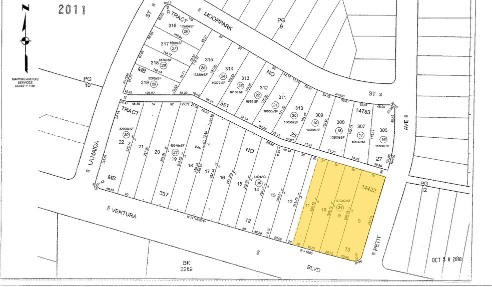 16661 Ventura Blvd, Encino, CA for lease - Plat Map - Image 2 of 10