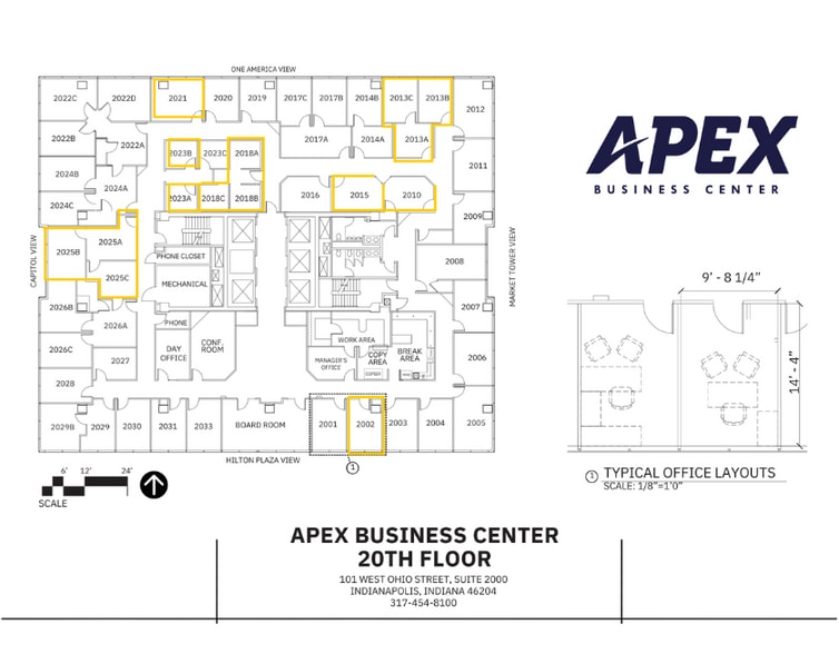 101 W Ohio St, Indianapolis, IN for lease - Floor Plan - Image 2 of 18